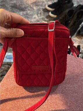 Vera Bradley Quilted Red Mini Shoulder Bag